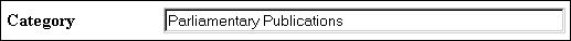 Category: Parliamentary Publications