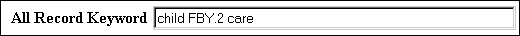 All Record Keyword: child FBY.2 care
