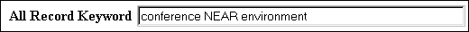 All Record Keyword: conference NEAR environment